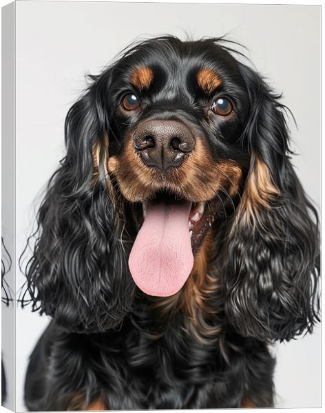 Cocker Spaniel Portrait Canvas Print by K9 Art