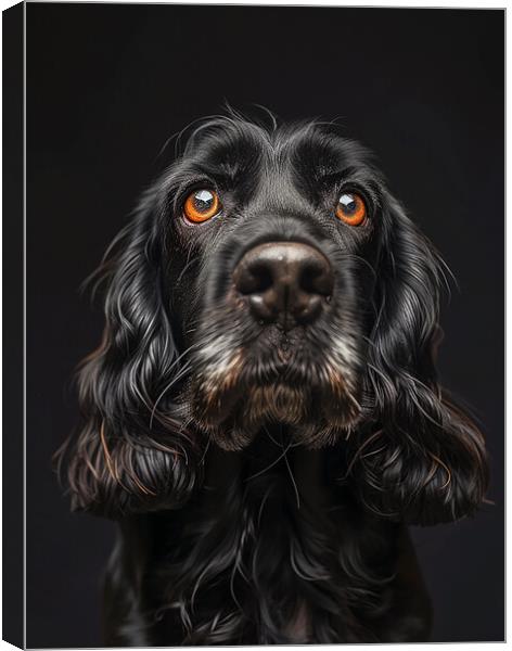 Cocker Spaniel Portrait Canvas Print by K9 Art