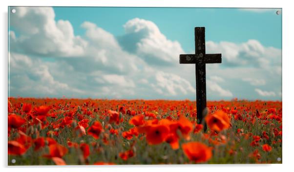 Poppy Field Acrylic by Airborne Images