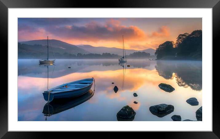 Windermere Lake District Framed Mounted Print by Steve Smith