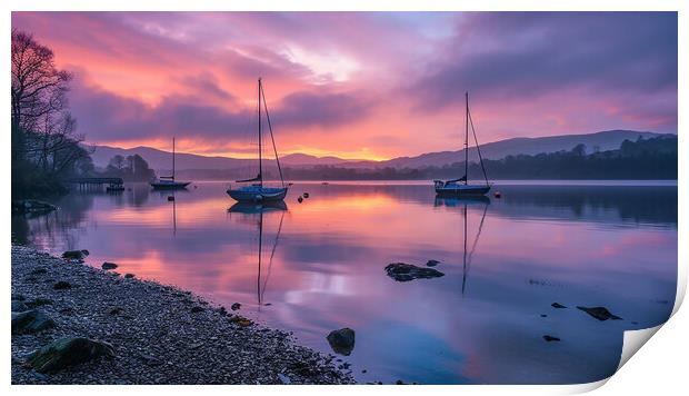 Windermere Lake District Print by Steve Smith