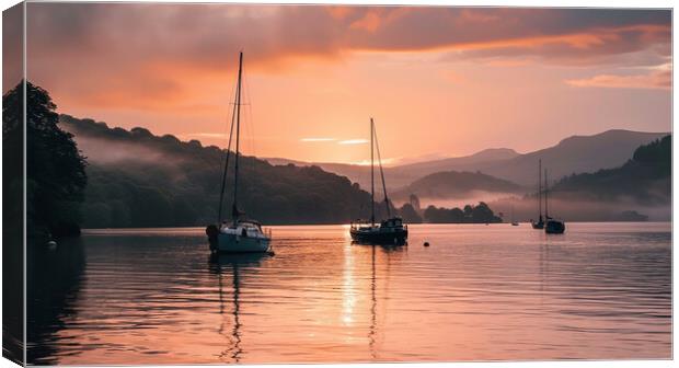 Windermere Lake District Canvas Print by Steve Smith