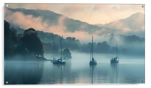 Windermere Lake District Acrylic by Steve Smith