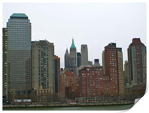 MANHATTAN SKYSCRAPERS Print by radoslav rundic