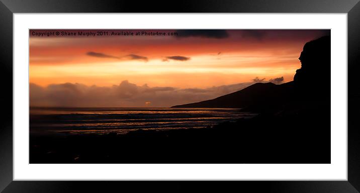 Evening Framed Mounted Print by Shane Murphy
