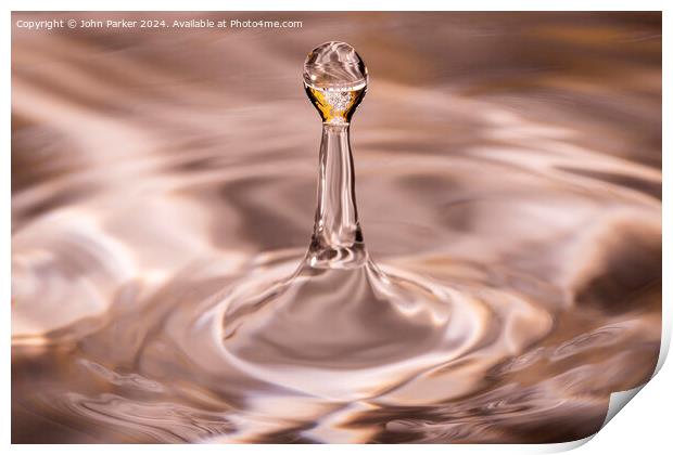 Water Droplet Print by John Parker