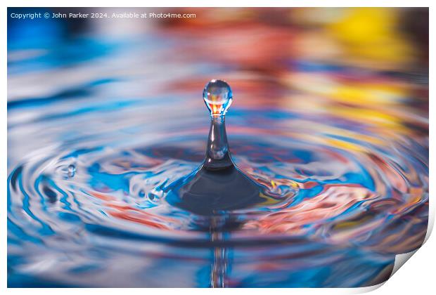 Water Droplet Print by John Parker