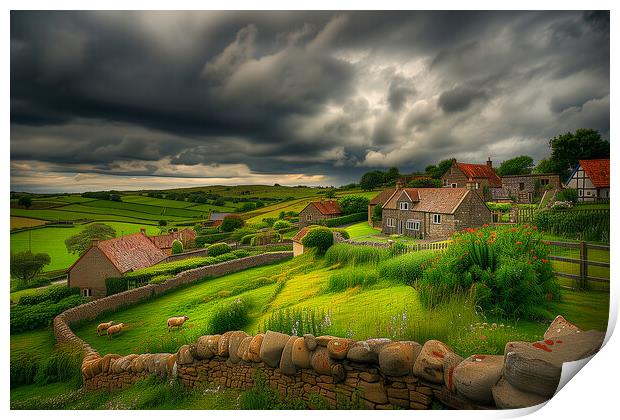 Yorkshire Dales Landscape Print by T2 