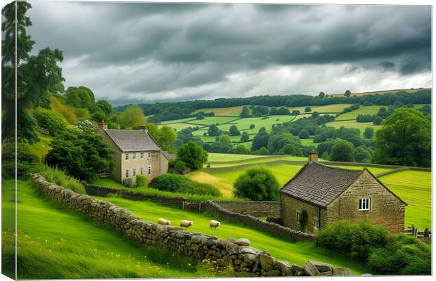 Yorkshire Dales Landscape Canvas Print by T2 