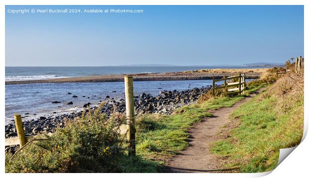 Wales Coastal Path Llyn Peninsula Coast Print by Pearl Bucknall