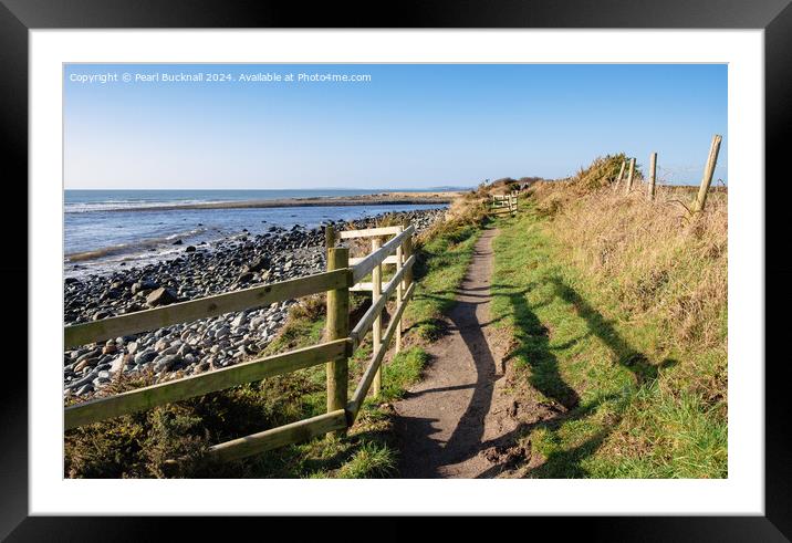 Wales Coastal Path Llyn Peninsula Coast Framed Mounted Print by Pearl Bucknall