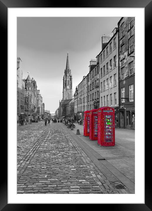 Royal Mile Edinburgh  Framed Mounted Print by Alison Chambers