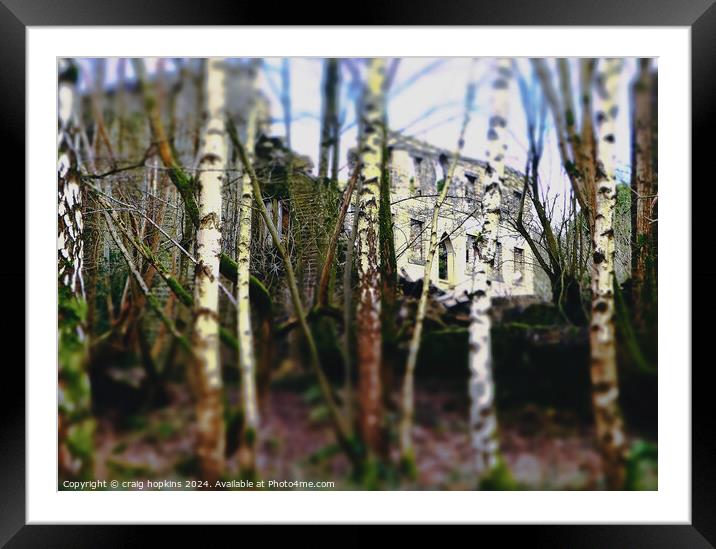 Abandoned Textile Mill Framed Mounted Print by craig hopkins