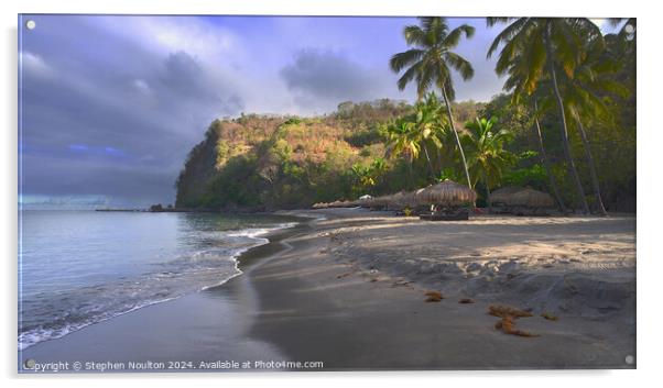 Anse Chastanet Beach Acrylic by Stephen Noulton