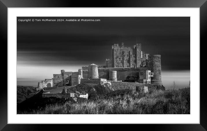 Bamburgh Castle Framed Mounted Print by Tom McPherson