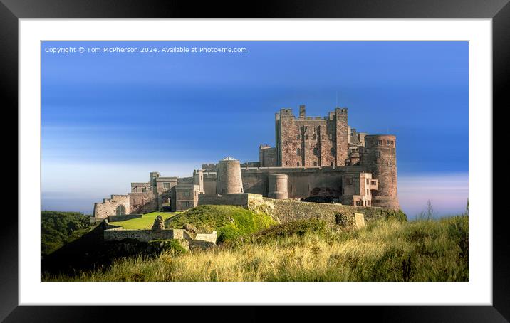 Bamburgh Castle Framed Mounted Print by Tom McPherson