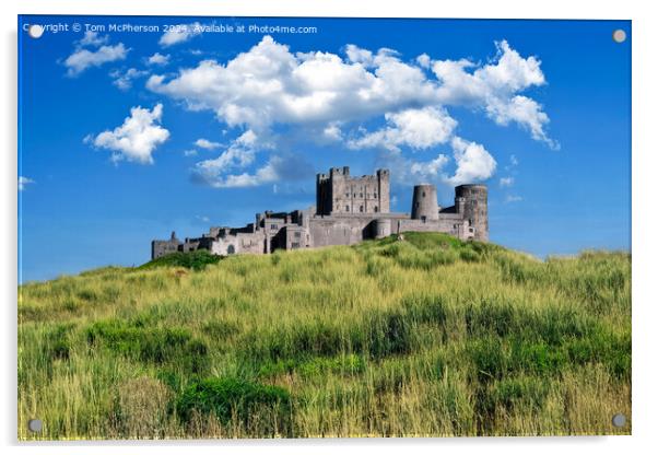 Bamburgh Castle, Northumberland Acrylic by Tom McPherson