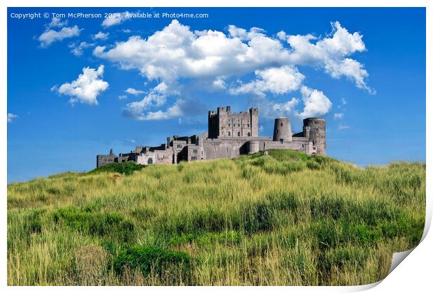 Bamburgh Castle, Northumberland Print by Tom McPherson