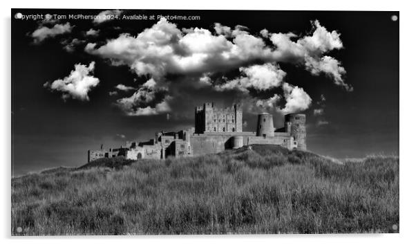 Bamburgh Castle Acrylic by Tom McPherson
