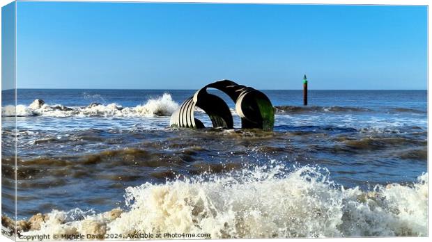 Mary' Shell High Tide Canvas Print by Michele Davis