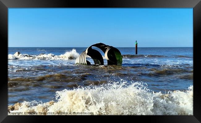 Mary' Shell High Tide Framed Print by Michele Davis