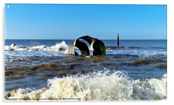 Mary' Shell High Tide Acrylic by Michele Davis