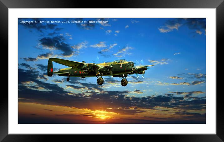 Avro Lancaster B.1 - PA474 Framed Mounted Print by Tom McPherson