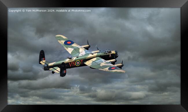 The Avro Lancaster Framed Print by Tom McPherson