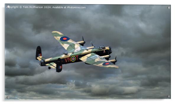 The Avro Lancaster Acrylic by Tom McPherson
