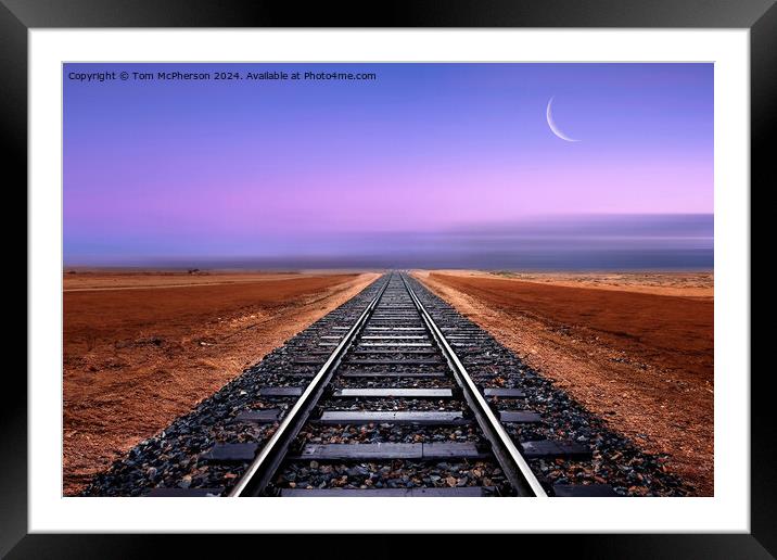 End of the Line Framed Mounted Print by Tom McPherson