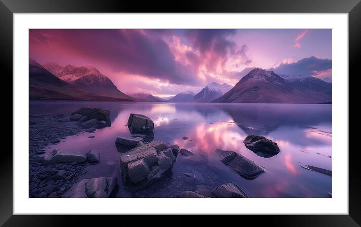 Wastwater Lake District Framed Mounted Print by Steve Smith