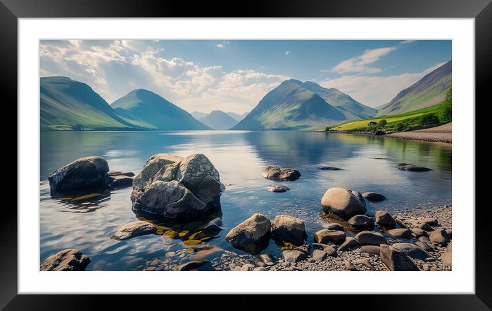 Wastwater Lake District Framed Mounted Print by Steve Smith