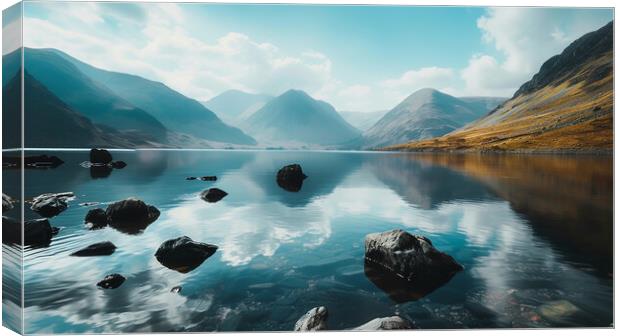 Wastwater Lake District Canvas Print by Steve Smith