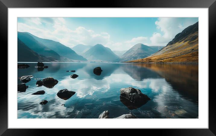 Wastwater Lake District Framed Mounted Print by Steve Smith