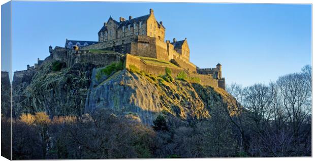 Edinburgh Castle Panorama  Canvas Print by Darren Galpin