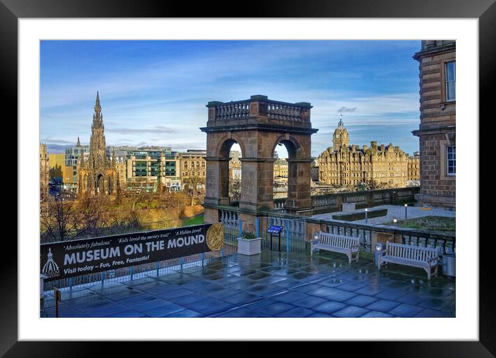 Edinburgh, Museum on the Mound View Framed Mounted Print by Darren Galpin