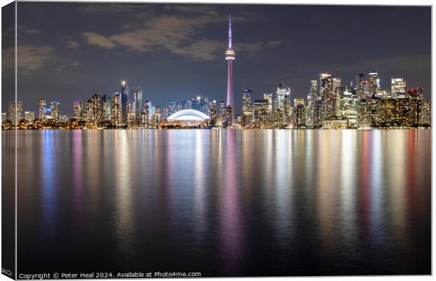 Toronto Skyline Canvas Print by Peter Heal