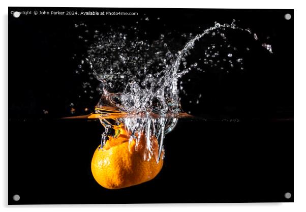 Splash Satsuma Acrylic by John Parker