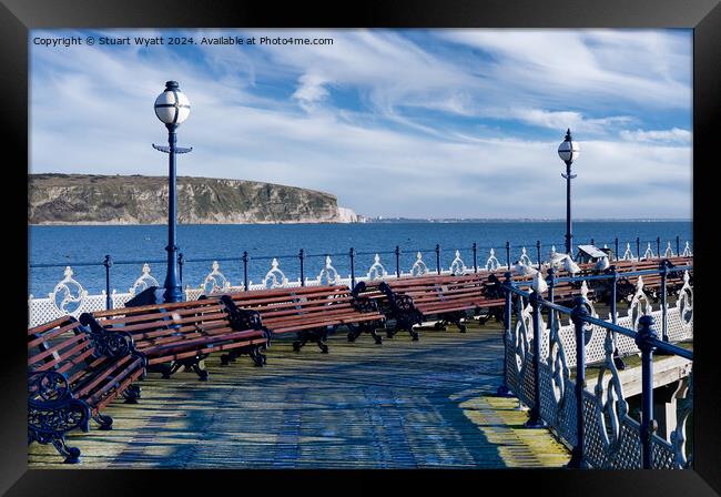 Swanage Pier Framed Print by Stuart Wyatt