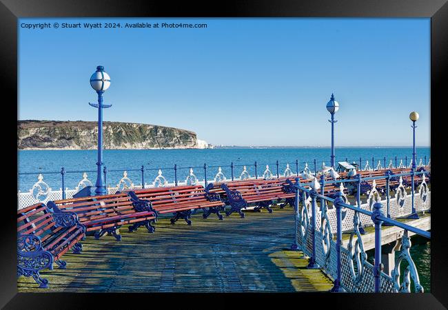 Swanage Pier Framed Print by Stuart Wyatt