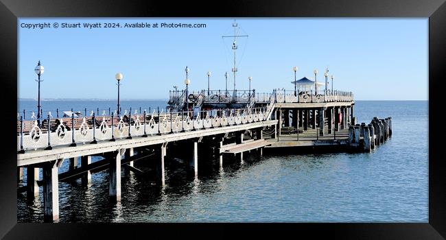 Swanage Pier, Clear and Sharp Framed Print by Stuart Wyatt