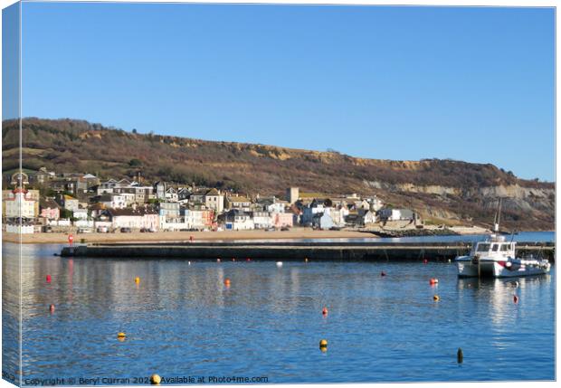 Lyme Regis Dorset Canvas Print by Beryl Curran