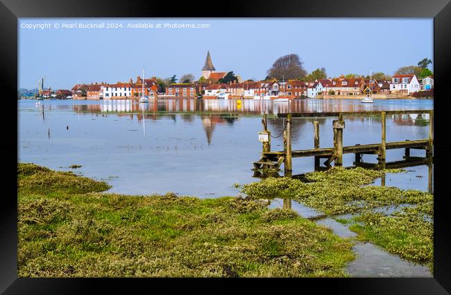 Picturesque Bosham Chichester Harbour West Sussex Framed Print by Pearl Bucknall