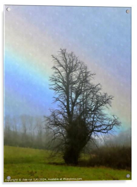 TREE IN THE RAIN Acrylic by dale rys (LP)