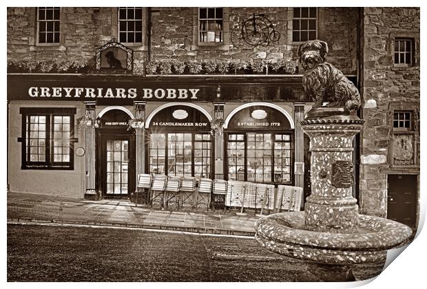 Greyfriars Bobby Edinburgh  Print by Darren Galpin