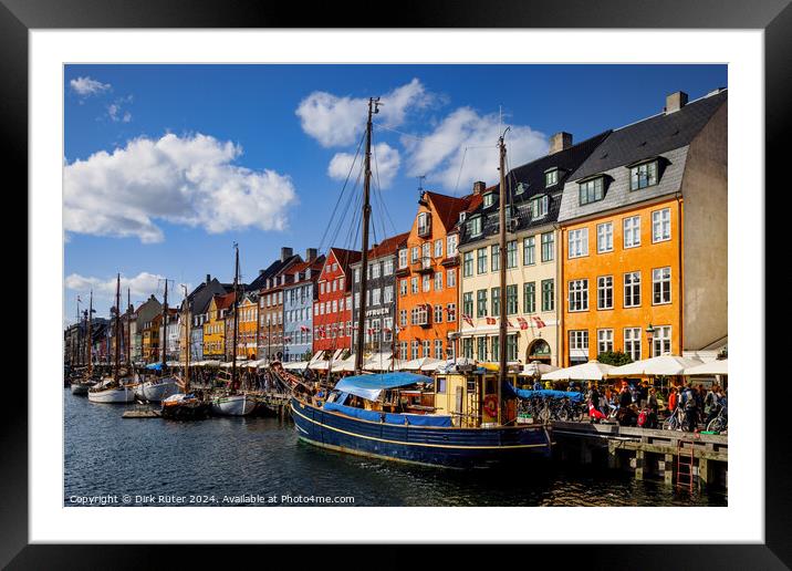 Nyhavn, Copenhagen Framed Mounted Print by Dirk Rüter