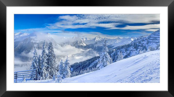 Winter landscape in Montafon Framed Mounted Print by Dirk Rüter