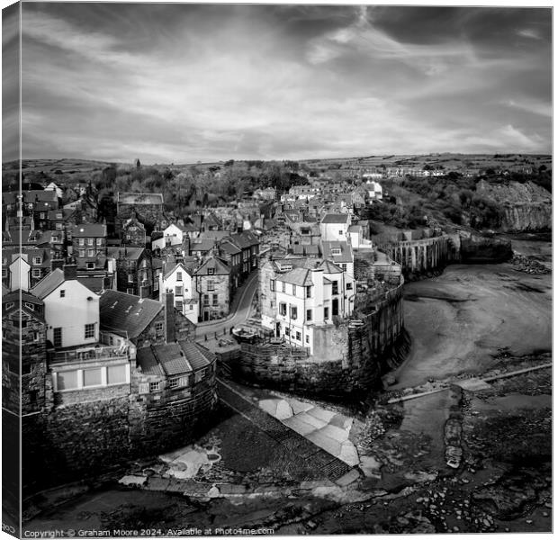 Robin Hoods Bay Canvas Print by Graham Moore