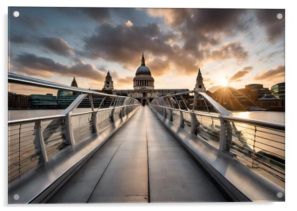 St Pauls Cathedral Acrylic by Picture Wizard