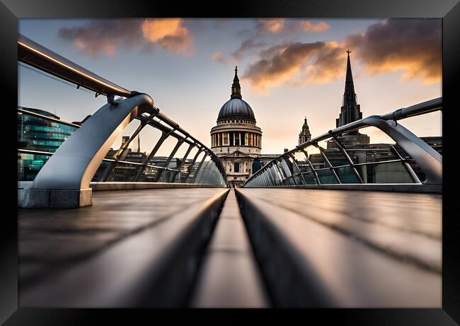 St Pauls Cathedral Framed Print by Picture Wizard